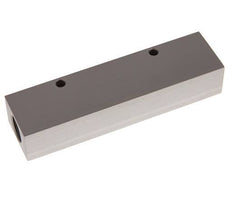 2xG 1/2'' x 4xG 1/4'' Aluminium Verdeelblok Eenzijdig 16 Bar