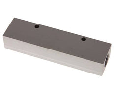 2xG 1/2'' x 4xG 1/4'' Aluminium Verdeelblok Eenzijdig 16 Bar