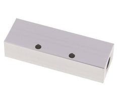 2xG 1/4'' x 3xG 1/8'' Aluminium Verdeelblok Eenzijdig 16 Bar
