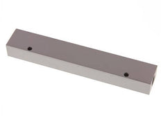 2xG 1/4'' x 6xG 1/8'' Aluminium Verdeelblok Eenzijdig 16 Bar