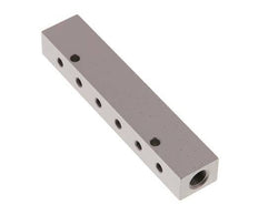2xG 1/8'' x 12xM5 Aluminium Distributor Block Double-sided 16 Bar