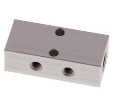 2xG 1/8'' x 4xM5 Aluminium Verdeelblok Dubbelzijdig 16 Bar