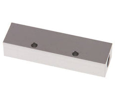 2xG 1/8'' x 4xM5 Aluminium Verdeelblok Eenzijdig 16 Bar