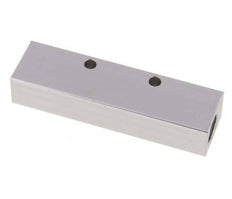 2xG 3/8'' x 3xG 1/4'' Aluminium Verdeelblok Eenzijdig 16 Bar