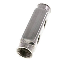 2xG 1'' x 2xG 1/2'' RVS Verdeelblok Eenzijdig 10 Bar