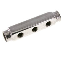 2xG 1'' x 3xG 1/2'' RVS Verdeelblok Eenzijdig 10 Bar