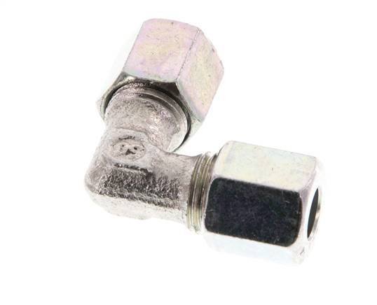 6LL Verzinkt Stalen Elbow 90deg Snijring 100 Bar DIN 2353