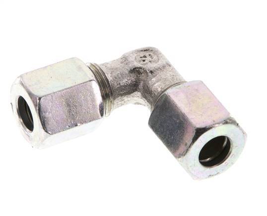 6LL Verzinkt Stalen Elbow 90deg Snijring 100 Bar DIN 2353