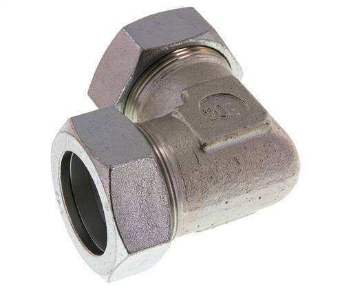 42L Verzinkt Stalen Elbow 90deg Snijring 160 Bar DIN 2353