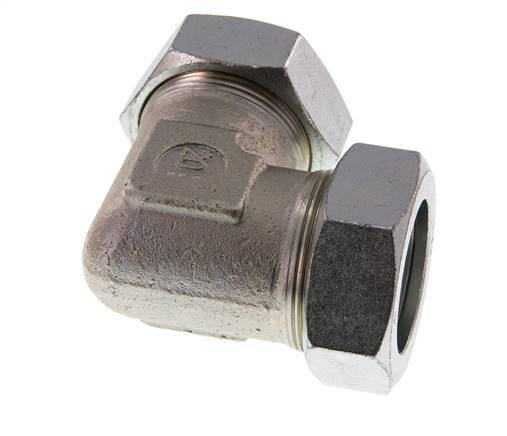 42L Verzinkt Stalen Elbow 90deg Snijring 160 Bar DIN 2353