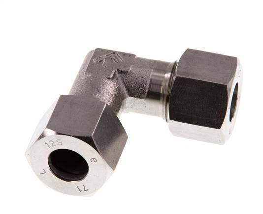 12S RVS Elbow 90deg Snijring 630 Bar DIN 2353