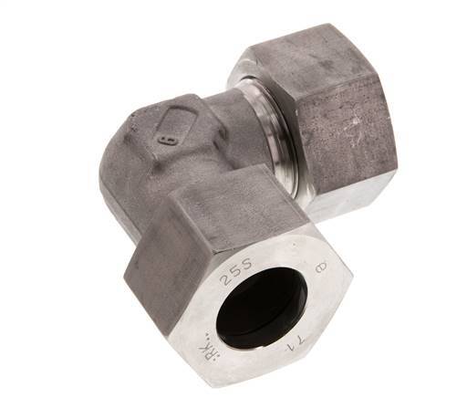 25S RVS Elbow 90deg Snijring 400 Bar DIN 2353