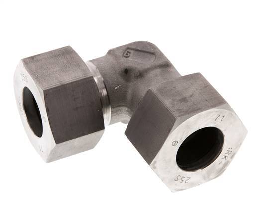 25S RVS Elbow 90deg Snijring 400 Bar DIN 2353