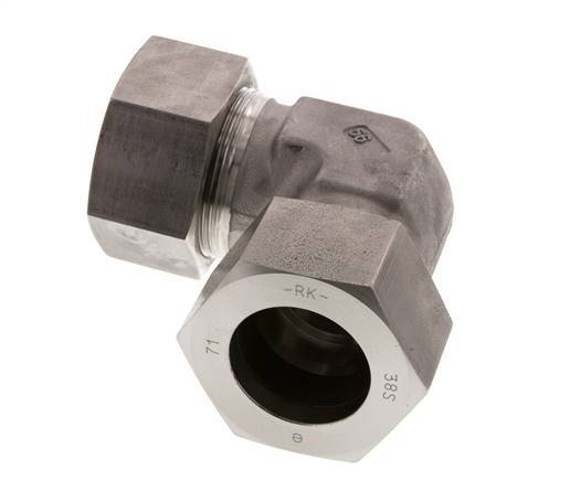 38S RVS Elbow 90deg Snijring 315 Bar DIN 2353