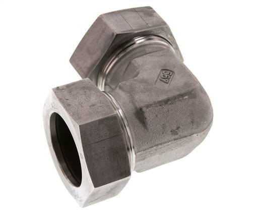 42L RVS Elbow 90deg Snijring 160 Bar DIN 2353