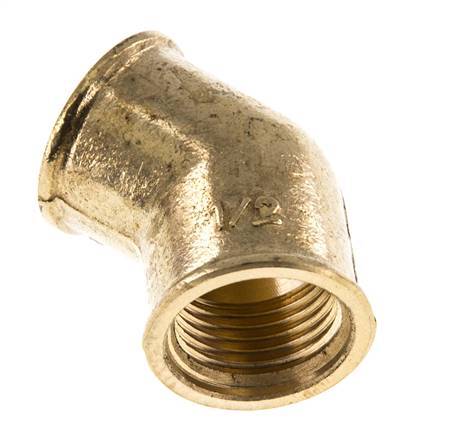 Rp 1/2'' Messing L-Fitting 45graden 16 Bar