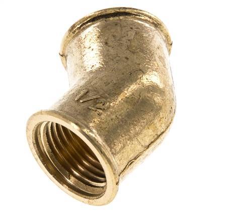 Rp 1/2'' Messing L-Fitting 45graden 16 Bar