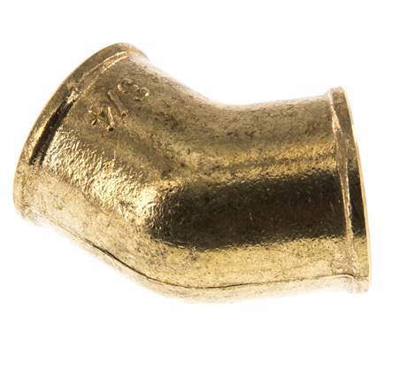 Rp 3/4'' Messing L-Fitting 45graden 16 Bar