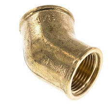 Rp 3/4'' Messing L-Fitting 45graden 16 Bar