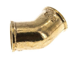Rp 3/8'' Messing L-Fitting 45graden 16 Bar
