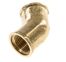 Rp 3/8'' Messing L-Fitting 45graden 16 Bar