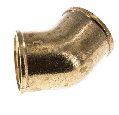 Rp 1'' Messing L-Fitting 45graden 16 Bar