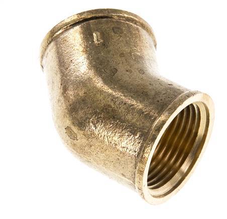 Rp 1'' Messing L-Fitting 45graden 16 Bar