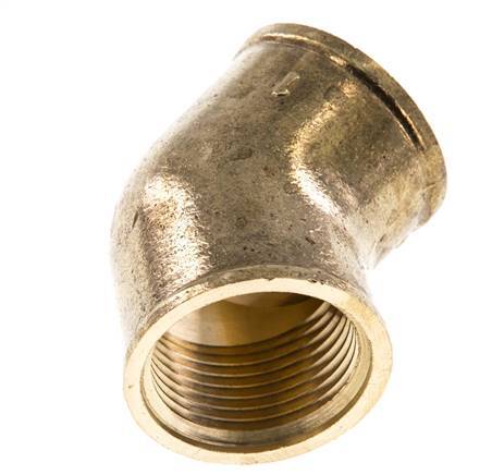 Rp 1'' Messing L-Fitting 45graden 16 Bar