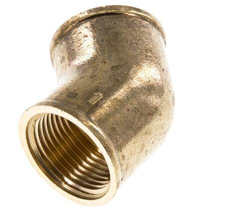 Rp 1'' Messing L-Fitting 45graden 16 Bar
