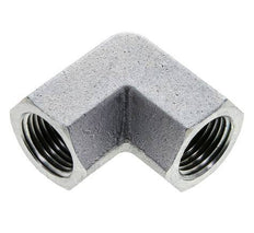 1/2'' NPT Zinc plated Steel 90 deg Elbow Fitting 210 Bar - Hydraulic