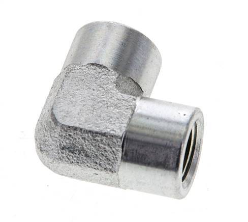 1/8'' NPT Zinc plated Steel 90 deg Elbow Fitting 345 Bar - Hydraulic