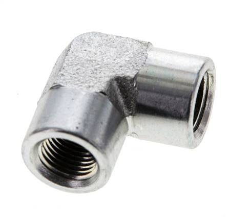 1/8'' NPT Zinc plated Steel 90 deg Elbow Fitting 345 Bar - Hydraulic