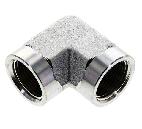 3/4'' NPT Zinc plated Steel 90 deg Elbow Fitting 170 Bar - Hydraulic