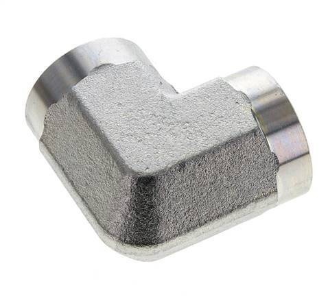 3/4'' NPT Zinc plated Steel 90 deg Elbow Fitting 170 Bar - Hydraulic