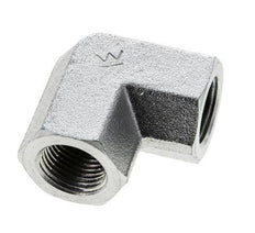 3/8'' NPT Zinc plated Steel 90 deg Elbow Fitting 210 Bar - Hydraulic