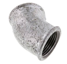 Rp 1'' Zinc plated Cast iron 45 deg Elbow Fitting 25 Bar
