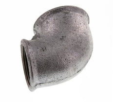 Rp 1 1/2'' x Rp 1 1/4'' Verzinkt Gietijzeren L-Fitting 90graden 25 Bar