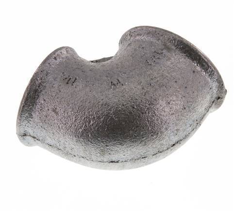 Rp 1 1/2'' x Rp 1 1/4'' Verzinkt Gietijzeren L-Fitting 90graden 25 Bar