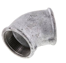 Rp 1 1/2'' Verzinkt Gietijzeren L-Fitting 45graden 25 Bar