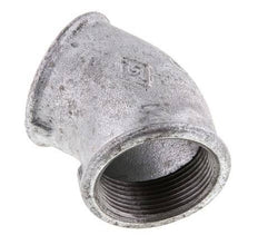 Rp 1 1/2'' Verzinkt Gietijzeren L-Fitting 45graden 25 Bar