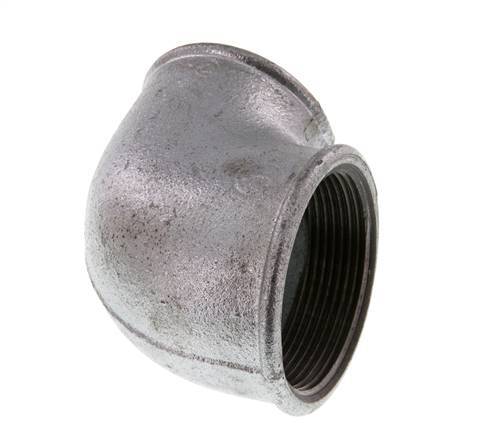 Rp 2'' x Rp 1 1/2'' Verzinkt Gietijzeren L-Fitting 90graden 25 Bar