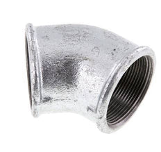 Rp 2'' Verzinkt Gietijzeren L-Fitting 45graden 25 Bar
