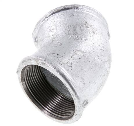 Rp 2'' Verzinkt Gietijzeren L-Fitting 45graden 25 Bar
