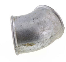 Rp 2 1/2'' Zinc plated Cast iron 45 deg Elbow Fitting 25 Bar