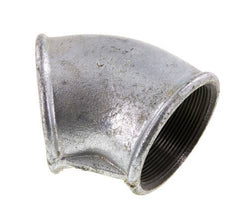Rp 2 1/2'' Verzinkt Gietijzeren L-Fitting 45graden 25 Bar