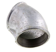 Rp 2 1/2'' Verzinkt Gietijzeren L-Fitting 45graden 25 Bar