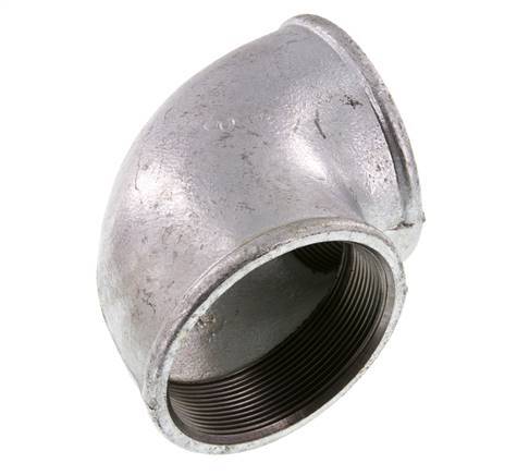 Rp 3'' Verzinkt Gietijzeren L-Fitting 90graden 25 Bar