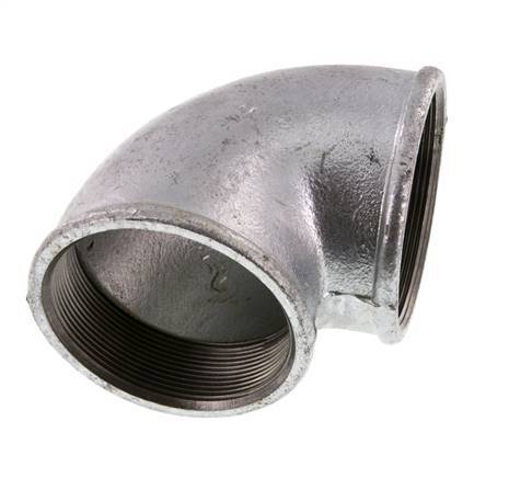 Rp 3'' Verzinkt Gietijzeren L-Fitting 90graden 25 Bar