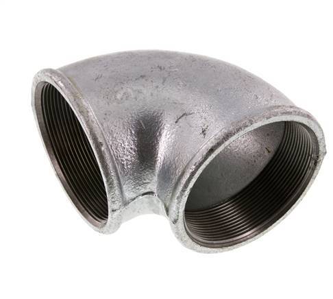 Rp 3'' Verzinkt Gietijzeren L-Fitting 90graden 25 Bar