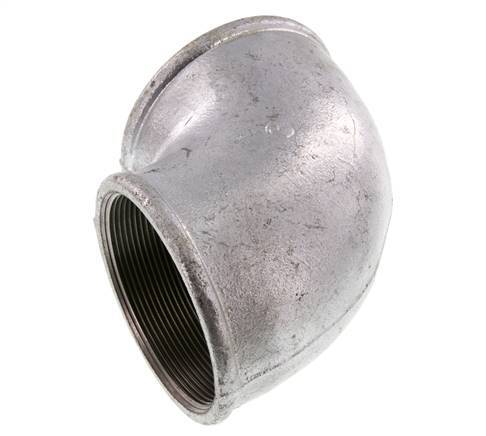 Rp 3'' Verzinkt Gietijzeren L-Fitting 90graden 25 Bar